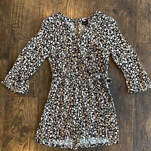 Who What Wear Floral Print Romper